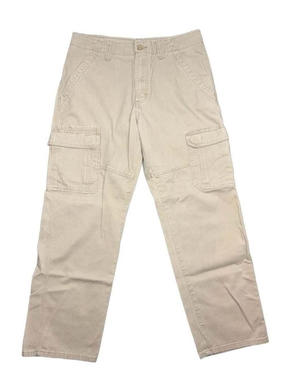 Wrangler Relaxed Fit Cargo Pants Size 32x30 Khaki Cotton Utility